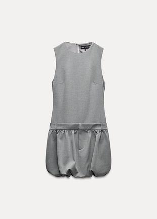 Сукня zara в сірому кольорі