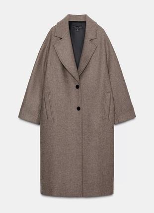 Must have! дуже стильне довге шерстяне пальто від іспанського бренду zara.