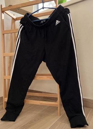 Спортивні штани з утепленням adidas три смужки/ чоловічі спортивні штани на байці adidas m