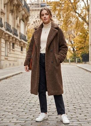 Пальто teddy new look 14 розмір