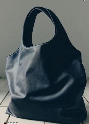 Сумка шопер h&m унісекс чорна