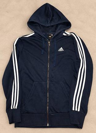 Продам чоловіче зип-худі / кофта adidas 3-stripes (оригінал, розмір s)
