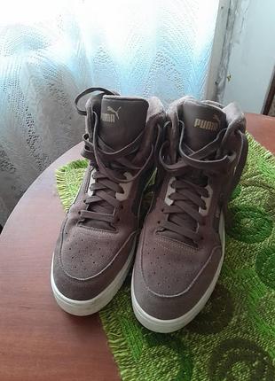 Зимові/демісезонні високі кеди puma shuffle downtown mid wtr (артикул 402599-04, розмір eur 43 / 28 см).