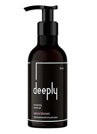 Зволожувальний гель для душу deeply sakura blossom moisturizing shower gel 300 мл