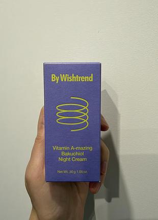 Крем для обличчя by wishtrend vitamin a-mazing bakuchiol night cream 30 г