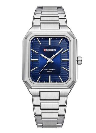 Мужские часы curren 8457 silver-blue