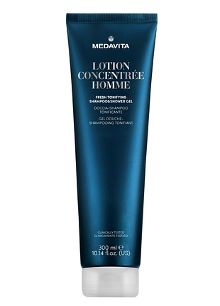 Тонизирующий шампунь и гель для душа для мужчин / medavita lotion concenrée homme fresh tonifying shampoo & shower gel