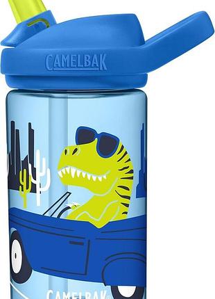 Дитяча пляшка camelbak kids eddy 0.4l (колір road trip dinos)