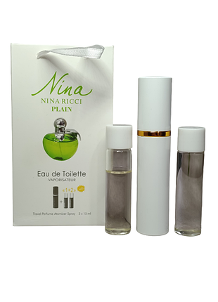 Уценка! духи женские nina ricci nina plain (нина ричи нина плейн) 3*15 мл.