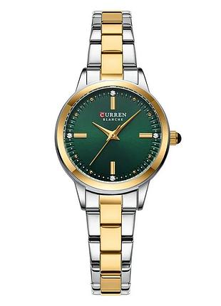 Наручные часы curren 9094 silver-gold-green