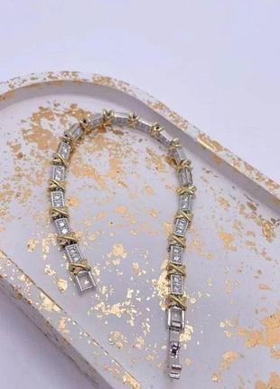 Браслет тиффани 17,5 - 21 см из медицинской стали (stainless steel)