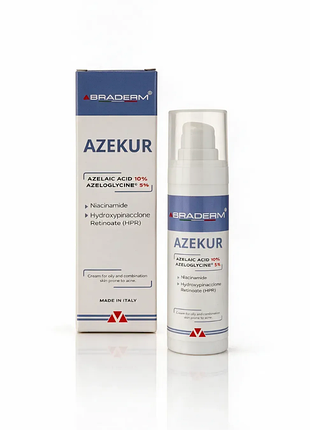 Крем для комплексного контроля акне и поддержки ремиссии braderm azekur cream (азекур крем)
