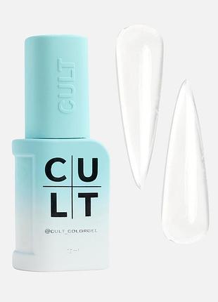 Жидкий гель с кисточкой liquid gel crystal clear 01 cult, 13 мл