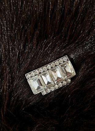 Брошка miu miu 'crystal brooch'