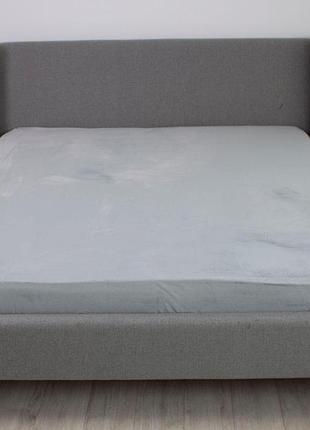 Простирадло теп "velour" з резинкою 160х200 см (скрутка) (айворі)