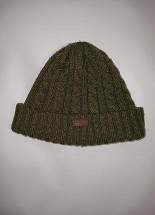 Шапка barbour balfron knit beanie в'язана оригінал