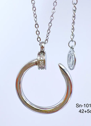 Ланцюжок картьє гвозд із медичної сталі (stainless steel)