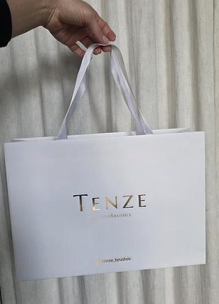Подарочный пакет tenze из картона белый 35 x 25 x 9 см