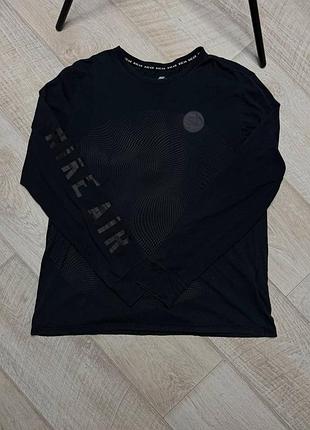 Лонгслів чоловічий nike air чорний розмір xl