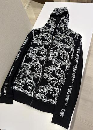 Спортивний костюм чоловічий roberto cavalli sport tiger print чорний