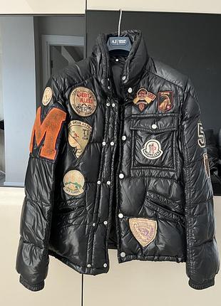 Чоловічий пуховик moncler чорний