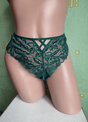 Женские трусы трусики сетевые зеленые от primark xl