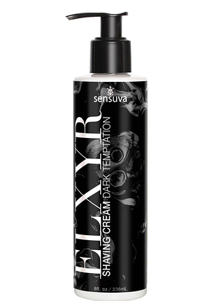Крем для бритья sensuva elxyr shaving cream - dark temptations, 236 мл.