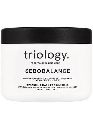 Балансувальна маска для волосся схильного до жирності sebobalance triology, 330 г