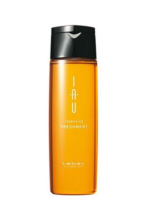 Освіжаючий аромашампунь для жирної шкіри голови lebel iau cleansing freshment shampoo 200 мл
