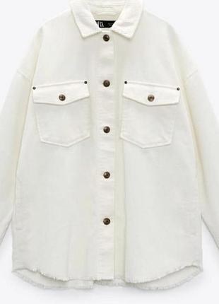 Женская вельветовая рубашка куртка от zara