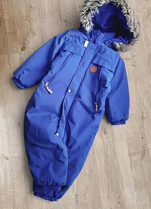 Зимовий комбінезон lenne синій, розмір 98, на мембрані