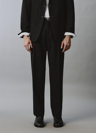 Брюки zara тектурні 19835 black