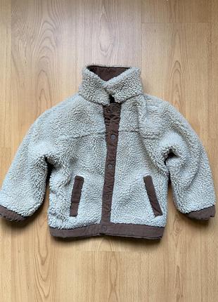 Куртка дитяча zara двостороння тепла 2/3 роки 98 см