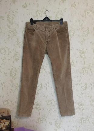 Брюки вельветовые chip low tapered w36 l34