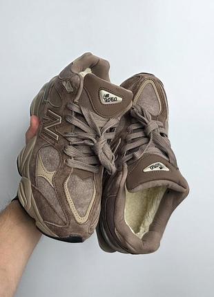 Кросівки зимові new balance 9060 | fur  хутро
