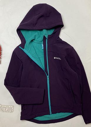 Куртка softshell mountain warehouse exodus kids демісезонна софтшелл фіолетова 11-12р. 146-152см
