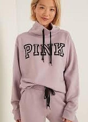 Світшот pink (victoria's secret) рожевий, розмір l
