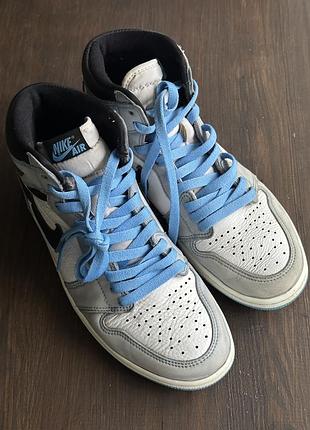 Кросівки jordan air jordan 1 retro high og блакитні