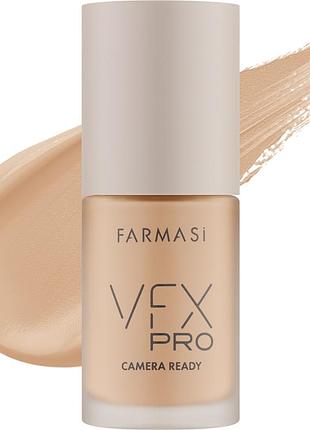 Тональна основа vfx pro camera ready foundation 03 medium ivory 1002026 farmasi 30 мл