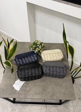 Сумка месенджер lacoste / чоловіча сумка через плече лакост / брендова сумка lacoste монограма / месенджер lacoste кросбоді / lacoste monogram bag / ч