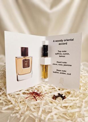 Парфумована вода (пробник) franck boclet leather fragrance collection, унісекс, 1.5 мл