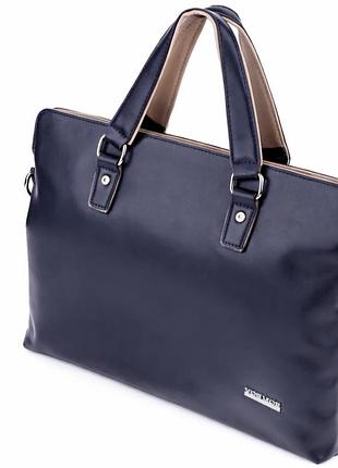 Сумка мужская vormor a003-lybmb0003blue 390х290х90 мм кожа pu синяя