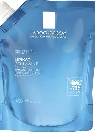 La roche-posay lipikar gel  очищаючий гель із заспокоючими та захисними властивостями длянемовлят, дітей та дорослих (рефіл)