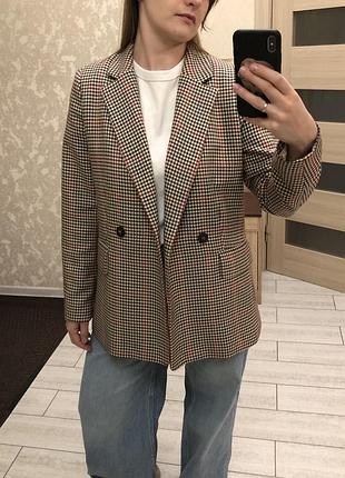 Жіночий піджак h&m у клітинку