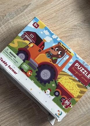 Пазли для хлопчиків dodo teddy farmer 30 елементів