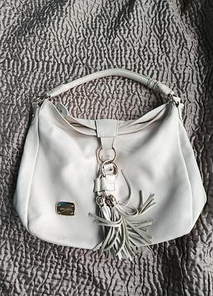 Сумка  jimmy choo  оригінал модель хобо / клатч колір екрю