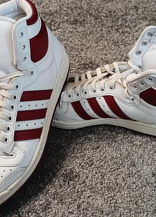 Кросівки унісекс adidas top ten білі з червоним