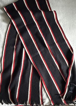 Шарф tommy hilfiger у смужку (синій, червоний, білий)