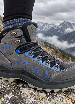 Черевики чоловічі lowa gore-tex сірі