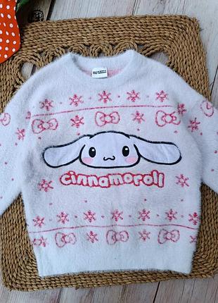 Теплый свитер свитер на девочку cinnamoroll Синимон свитер для девочки 3